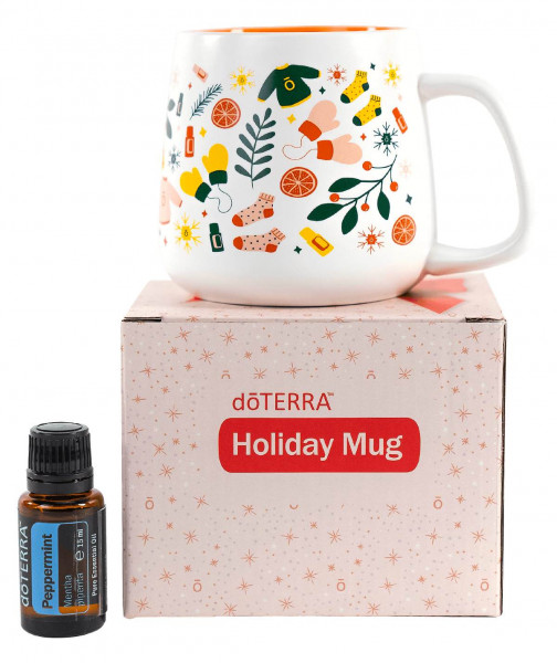 doTERRA Tasse „Feiertage“ &amp; Pfefferminze (Peppermint) 15ml